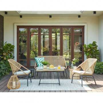 Salon de jardin en cannage,...