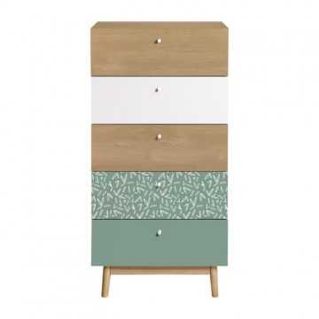 Chiffonnier 5 tiroirs -...