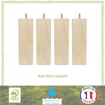 Jeu de pieds carrés en bois...