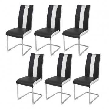 Lot de 6 chaises - Simili...