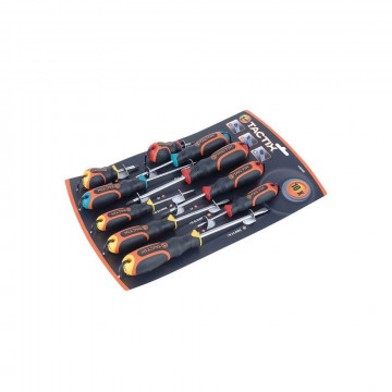Jeu 10 tournevis plat/PZ/Torx
