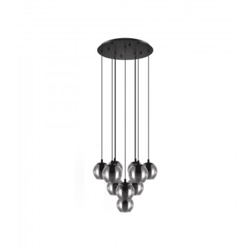 Suspension en verre noir...