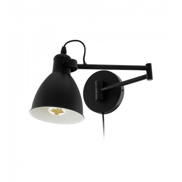 SAN PERI app acier noir E27...