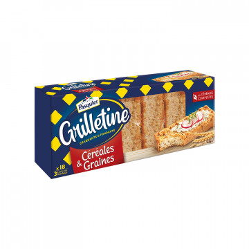 Grilletines aux céréales et...
