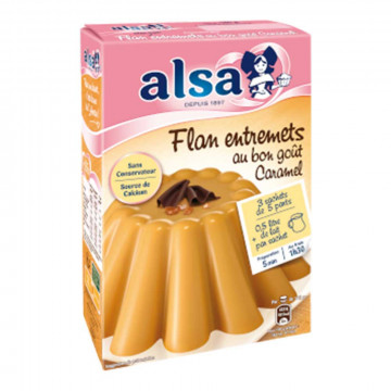 Préparation flan entremet...