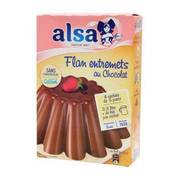 Préparation flan entremet...