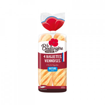 4 baguettes viennoises nature