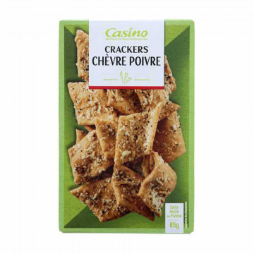 Crackers chèvre poivre 65g