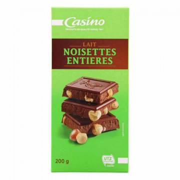 Tablette de chocolat lait...