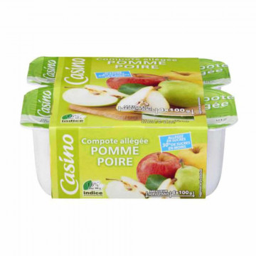Compote allégée pomme poire...