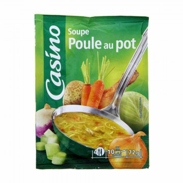 Soupe déshydratée poule au...