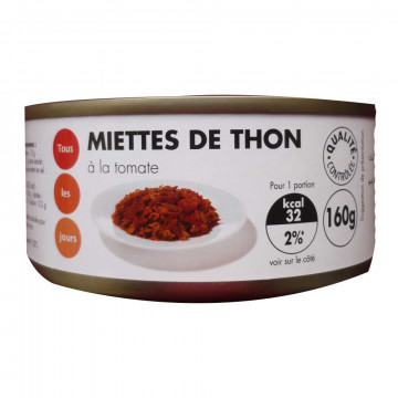 Miettes de thon à la tomate...