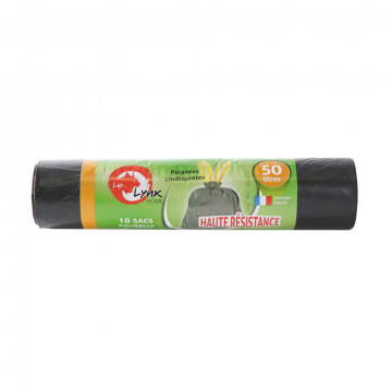 10 Sacs poubelle 50L