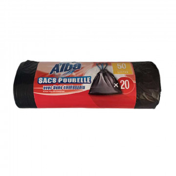 20 Sacs poubelle 50L