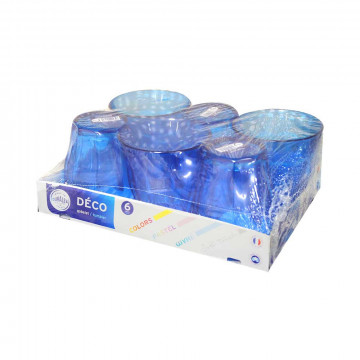 Verre Picardie bleu 25cl x6...