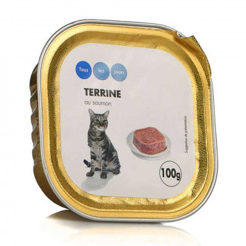 Terrine de saumon pour chat...