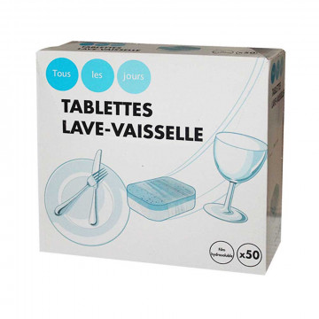 Tablette lave vaisselle 10X50