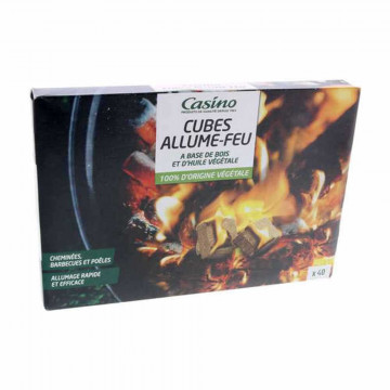 Cubes allume-feu végétal...