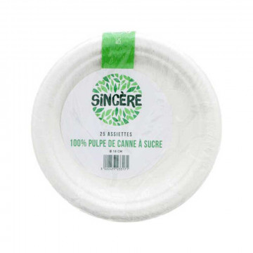 25 Assiettes Bio pulpe...