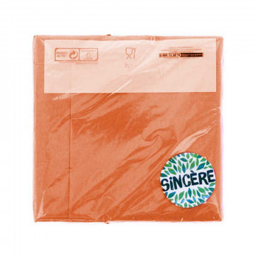 50 Serviettes orange...