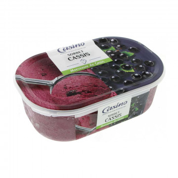 Sorbet cassis avec des...