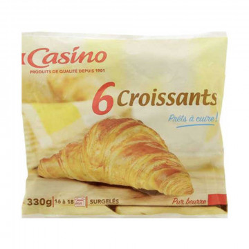 Croissant prêt à cuire x6 330g