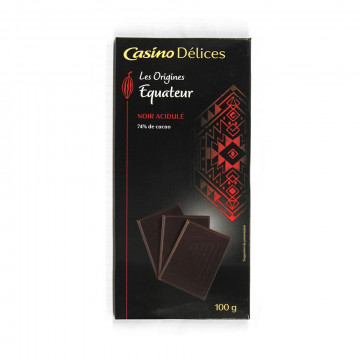 Tablette de chocolat noir...