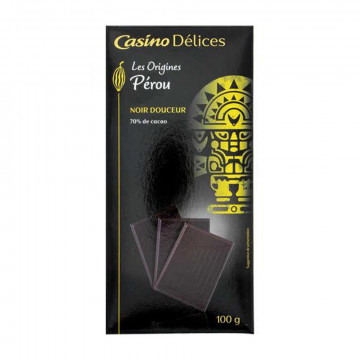 Tablette de chocolat noir...