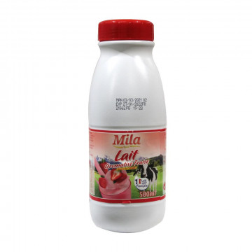 Lait aromatisé fraise UHT...