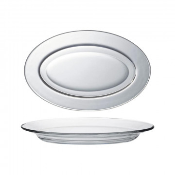 Plat ovale Lys transparent...
