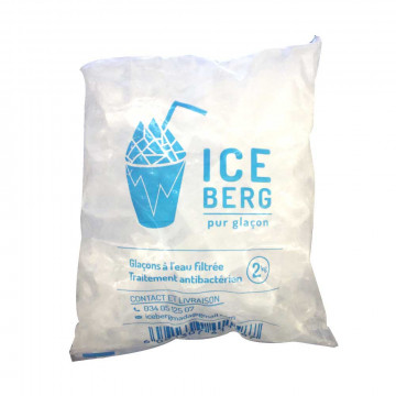 Glaçons en sachet de 2kg