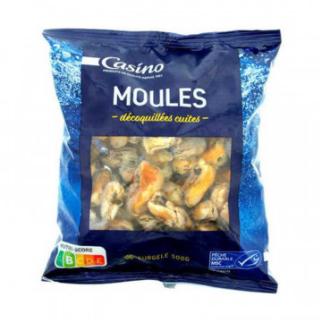 Moules décoquillées cuites...