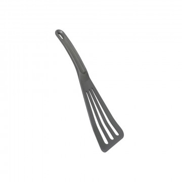 Spatule à fentes en cuir gris