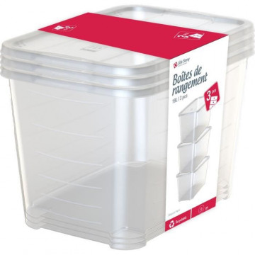 LIFE STORY Lot de 3 Boîtes...