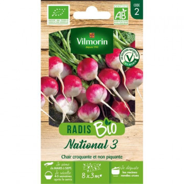 Radis National 3 bio Vilmorin