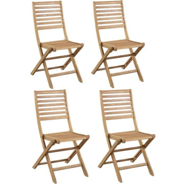 Lot de 4 chaises de jardin...