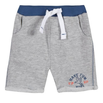 Bermuda Gris Chiné 18/24 mois