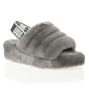 UGG Fluff Yeah Slide Gris F 37