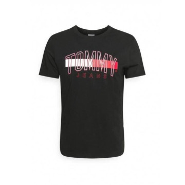 TOMMY - T-shirt flag Noir S
