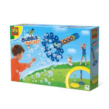 Fusée et trainée de bulles