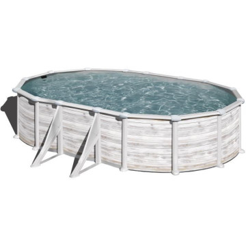 GRE - Piscine ovale acier...
