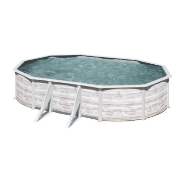 GRE - Piscine ovale acier...