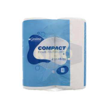 Essuie-tout compact 2 rouleaux