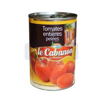 Tomates entières pelées au...