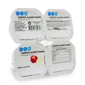 Compote allégée pomme x4 100g