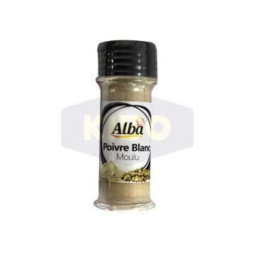 Poivre blanc moulu 45g