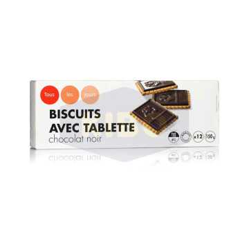 Biscuits avec tablette de...