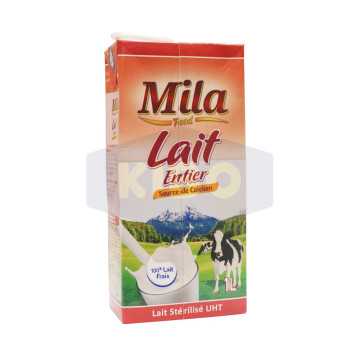 Lait entier UHT en brique 1L
