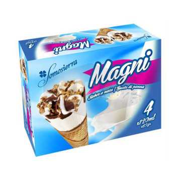 4 Glaces en cornet à la...