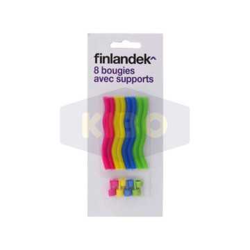 Bougies d'anniversaire fluo...
